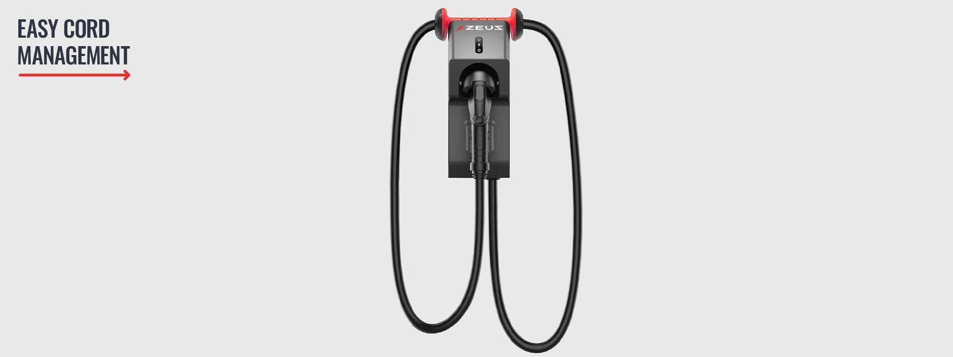 Easy Cord Management - Zeus EV Charger